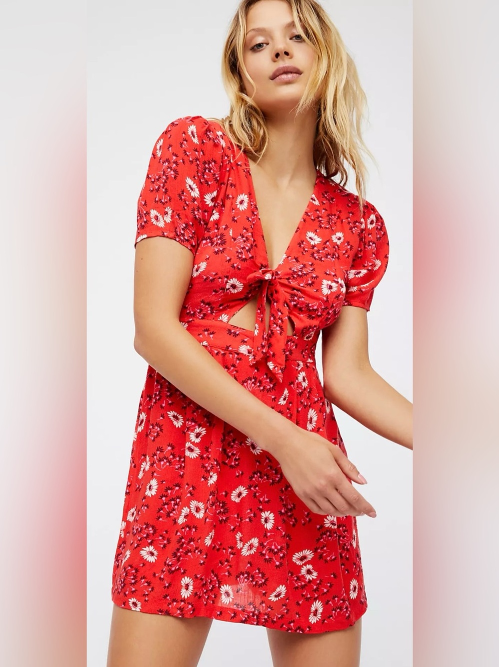 FREE PEOPLE Jinx Floral Mini Dress Romper 6